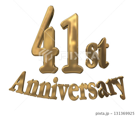 3DCG文字「41st Anniversary/41周年マークキラキラ」 3DCG文字「41st Anniversary/41周年マークキラキラ」 131369925