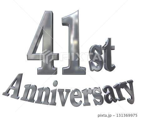 3DCG文字「41st Anniversary/41周年マークキラキラ」 3DCG文字「41st Anniversary/41周年マークキラキラ」 131369975