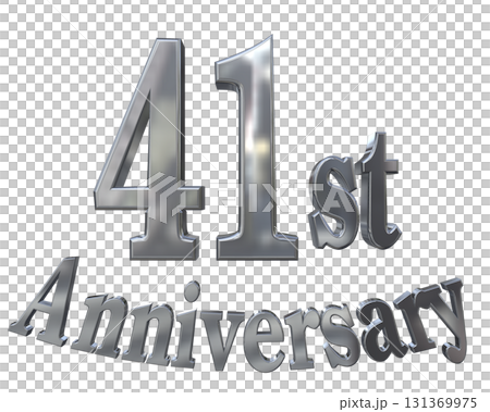3DCG文字「41st Anniversary/41周年マークキラキラ」 3DCG文字「41st Anniversary/41周年マークキラキラ」 131369975