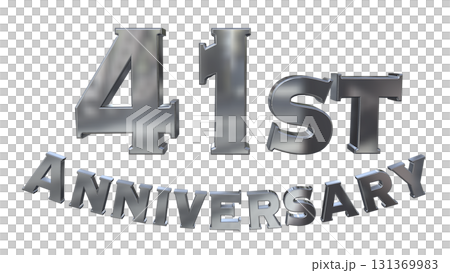3DCG文字「41st Anniversary/41周年マークキラキラ」 3DCG文字「41st Anniversary/41周年マークキラキラ」 131369983