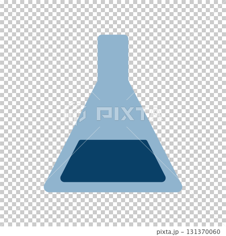 シンプルな三角フラスコのアイコンイラスト 131370060