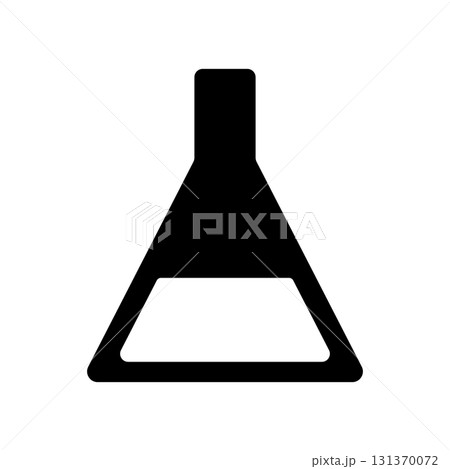 シンプルな三角フラスコのアイコンイラスト 131370072