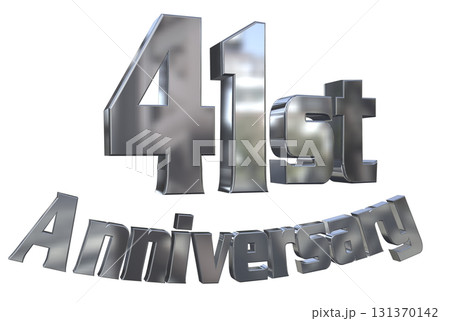 3DCG文字「41st Anniversary/41周年マークキラキラ」 3DCG文字「41st Anniversary/41周年マークキラキラ」 131370142