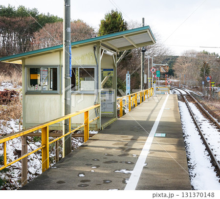 青森県八戸市にある八戸線陸奥白浜駅のホーム 青森県八戸市にある八戸線陸奥白浜駅のホーム 131370148