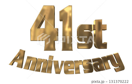3DCG文字「41st Anniversary/41周年マークキラキラ」 3DCG文字「41st Anniversary/41周年マークキラキラ」 131370222