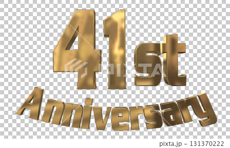 3DCG文字「41st Anniversary/41周年マークキラキラ」 3DCG文字「41st Anniversary/41周年マークキラキラ」 131370222