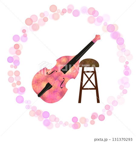 ピンクのコントラバス ピンクのコントラバス 131370293