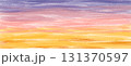 クレヨンで描いたような夕焼けのイラスト 131370597