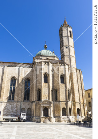 Ascoli Piceno cathedral bell tower and dome in Italy 131371516