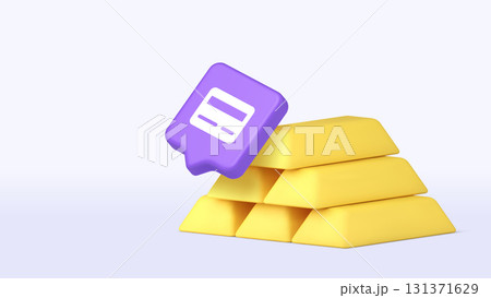 Shiny Gold Bars With Purple Bank Card Symbol For Copy Space Banner Vector Illustration Shiny Gold Bars With Purple Bank Card Symbol For Copy Space Banner Vector Illustration 131371629