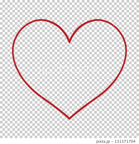 Hand-drawn heart - vibrant red tones that reflect the four seasons Hand-drawn heart - vibrant red tones that reflect the four seasons 131371704