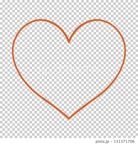 手繪心形 - 橙色,充滿季節感 手繪心形 - 橙色,充滿季節感 131371706