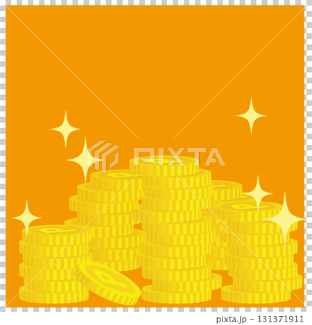 一堆閃閃發光的硬幣 一堆閃閃發光的硬幣 131371911