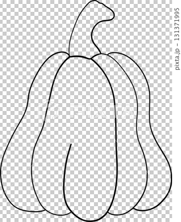 Pumpkin autumn harvest in outline style of seasonal food for holiday celebration Pumpkin autumn harvest in outline style of seasonal food for holiday celebration 131371995