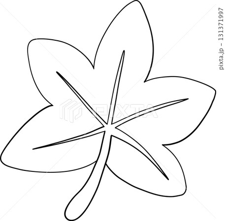 leaf autumn harvest in outline style of seasonal food for holiday celebration 131371997