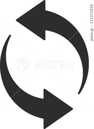 回転する矢印アイコン 131372839