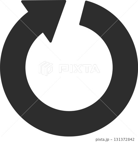 回転する矢印アイコン 131372842