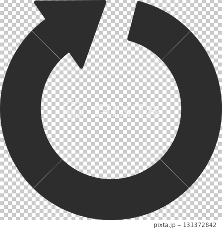 回転する矢印アイコン 131372842