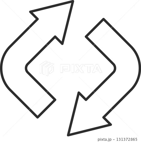 回転する矢印アイコン 回転する矢印アイコン 131372865