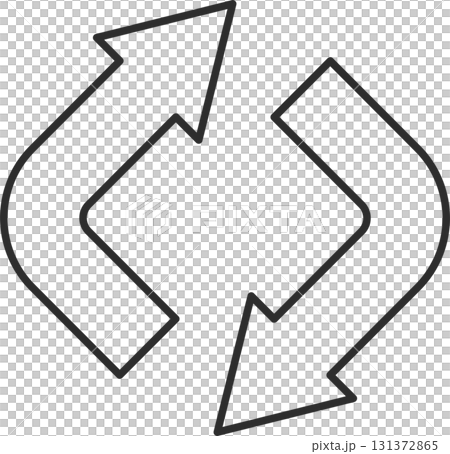 回転する矢印アイコン 回転する矢印アイコン 131372865