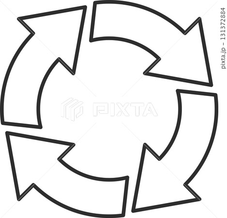 回転する矢印アイコン 回転する矢印アイコン 131372884