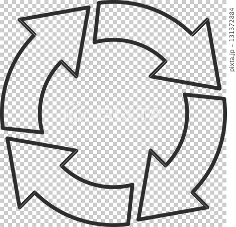 回転する矢印アイコン 回転する矢印アイコン 131372884