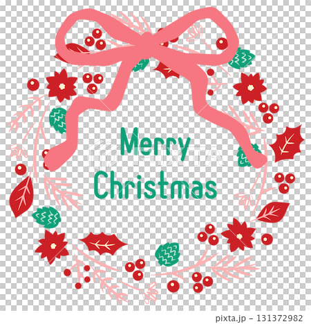 Christmas materials. Christmas wreath frame. Wreath decoration. 131372982