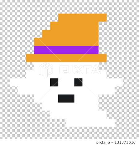 ハロウィン、ピクセルアートのイラスト。 ハロウィン、ピクセルアートのイラスト。 131373016