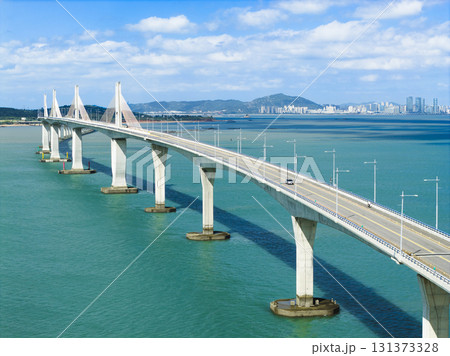 Aerial view of Kinmen Bridge in Taiwan Aerial view of Kinmen Bridge in Taiwan 131373328