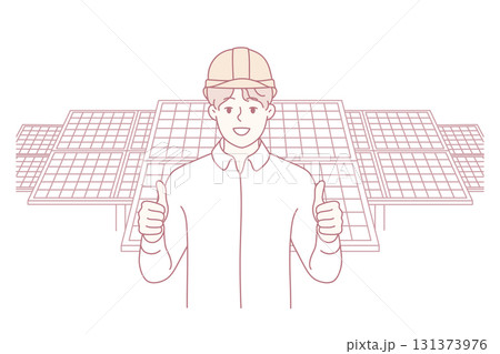 Smiling engineer recommend construction company Smiling engineer recommend construction company 131373976