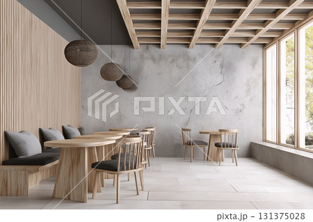 オシャレなカフェのインテリア・デザイン 131375028