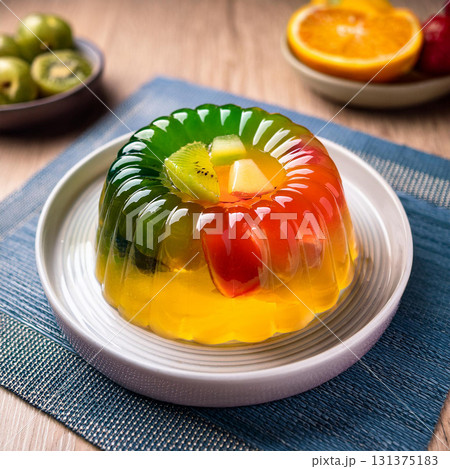 Refreshing Alor Jelly with Mixed Fruits 131375183