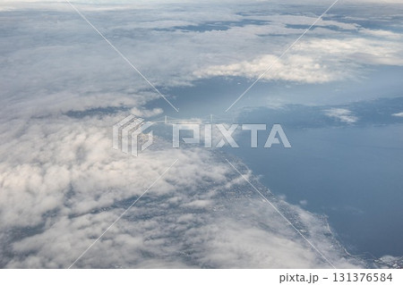 旅客機から撮影した太平洋 旅客機から撮影した太平洋 131376584