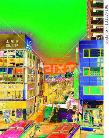 駅前風景　＜加工＞ 131377196