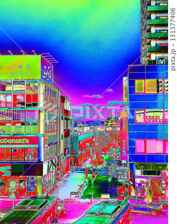 駅前風景 <加工> 駅前風景 <加工> 131377406