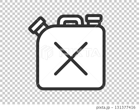 煤油罐圖示插圖（線條畫） 131377416