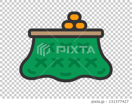 被爐和橘子圖示的插圖(線條畫顏色) 被爐和橘子圖示的插圖(線條畫顏色) 131377427