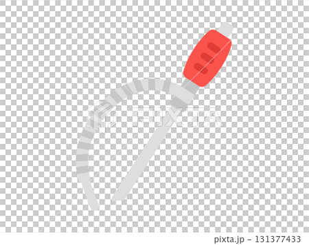 赤色の灯油ポンプのアイコンのイラスト 131377433