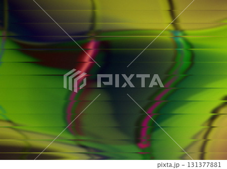 Green Yellow Red Purple Glitch Background Abstract Ripple Gradient Texture Art 131377881