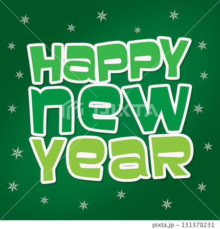 New Year Celebration Sticker Vector. 131378231