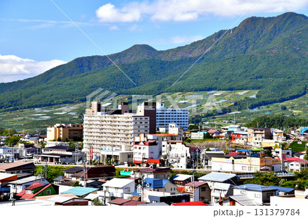 湯田中駅周辺を望む(長野県山ノ内町)【2025.9】 131379784