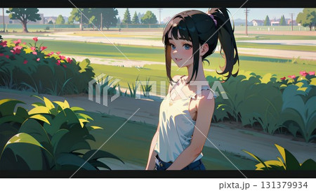 公園の女の子 131379934