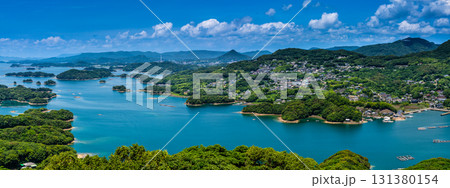 展海峰から九十九島の眺め パノラマ【長崎県佐世保市】 展海峰から九十九島の眺め パノラマ【長崎県佐世保市】 131380154