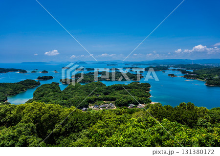 展海峰から九十九島の眺め【長崎県佐世保市】 展海峰から九十九島の眺め【長崎県佐世保市】 131380172