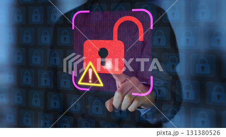 暗号化されていない安全でない通信。データ漏洩を検知し警告を表示するセキュリティソフトウェア。セキュリ 暗号化されていない安全でない通信。データ漏洩を検知し警告を表示するセキュリティソフトウェア。セキュリ 131380526