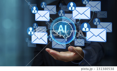 AI搭載のメールマーケティングソリューション。AIによる最適化・パーソナライズされたメール作成。AI AI搭載のメールマーケティングソリューション。AIによる最適化・パーソナライズされたメール作成。AI 131380538