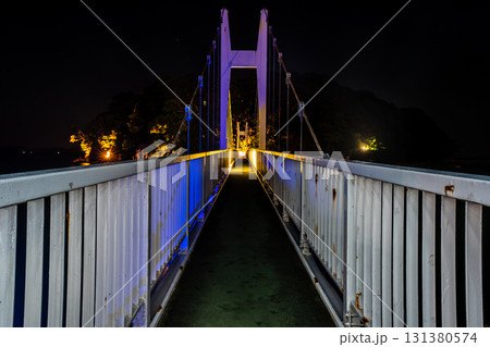 湯の児島　観月橋　ライトアップ【熊本県水俣市】 131380574
