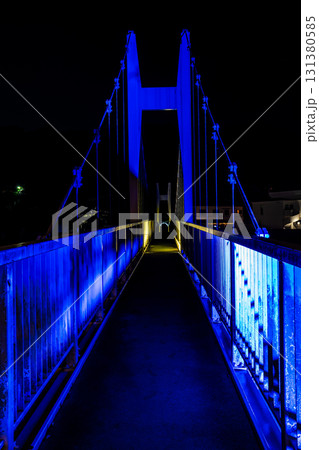 湯の児島　観月橋　ライトアップ【熊本県水俣市】 131380585