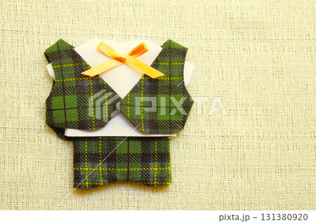 ぬい服 緑チェックセットアップ 2 ぬい服 緑チェックセットアップ 2 131380920