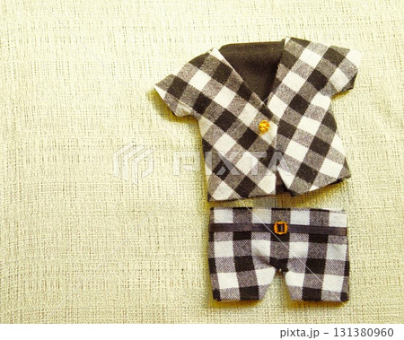 ぬい服 白黒チェックセットアップ 3 ぬい服 白黒チェックセットアップ 3 131380960